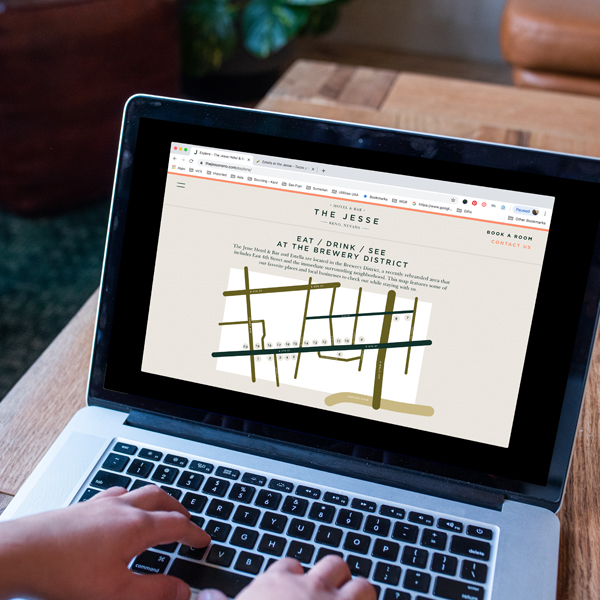 Rushton Smith - Custom Brand Design for The Jesse Hotel - Custom WordPress Website