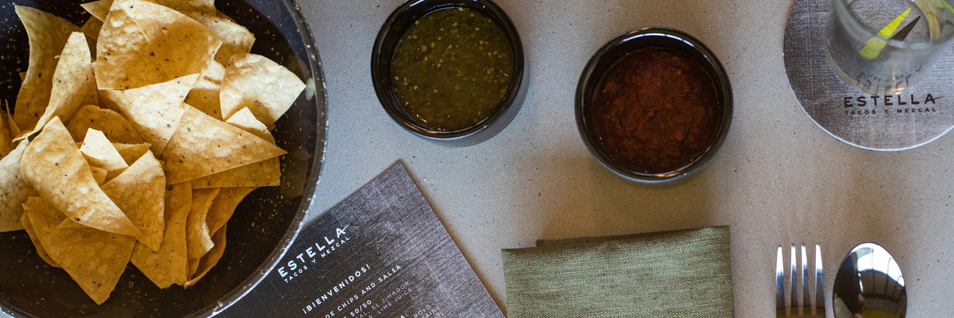 Rushton Smith - Custom Brand Design - Estella Tacos Y Mezcal Restaurant - Pre Opening Dinner Event