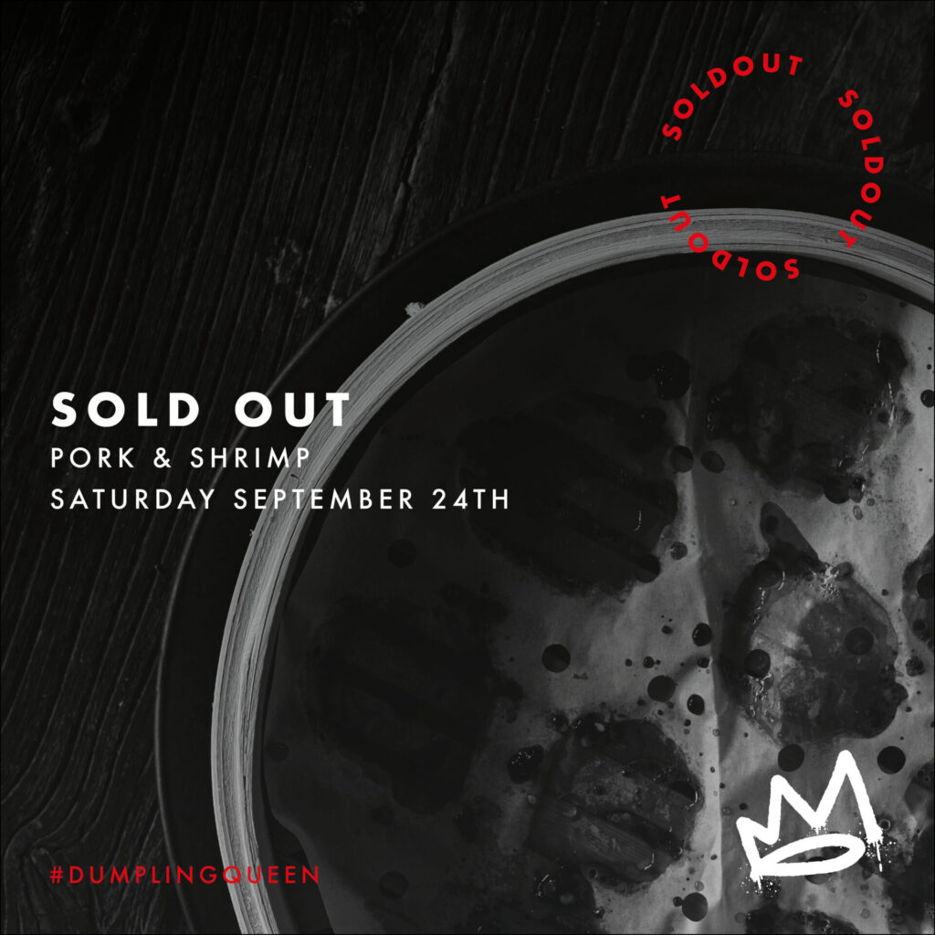 Hospitality brand Dumpling Queen custom template social media and art direction