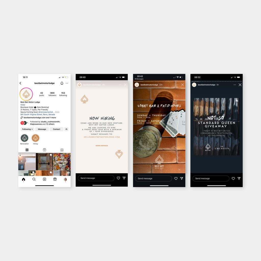 Best Bet Motor Lodge custom social media meta stories templates