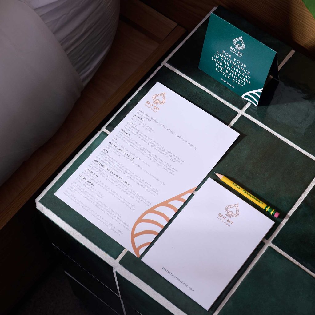 Best Bet Motor Lodge operational collateral