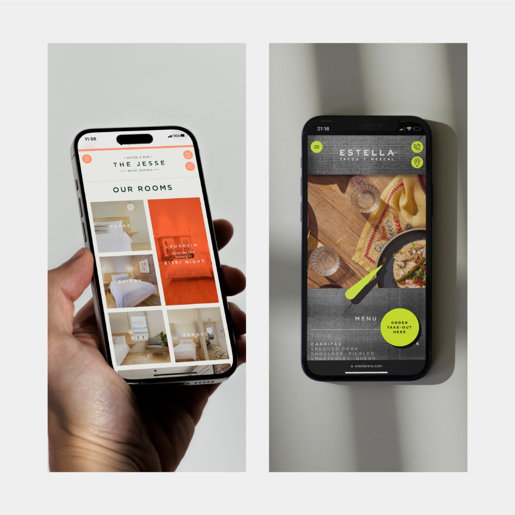 Boost Revenue online presence The Jesse hotel and Estella restaurant mobile sites