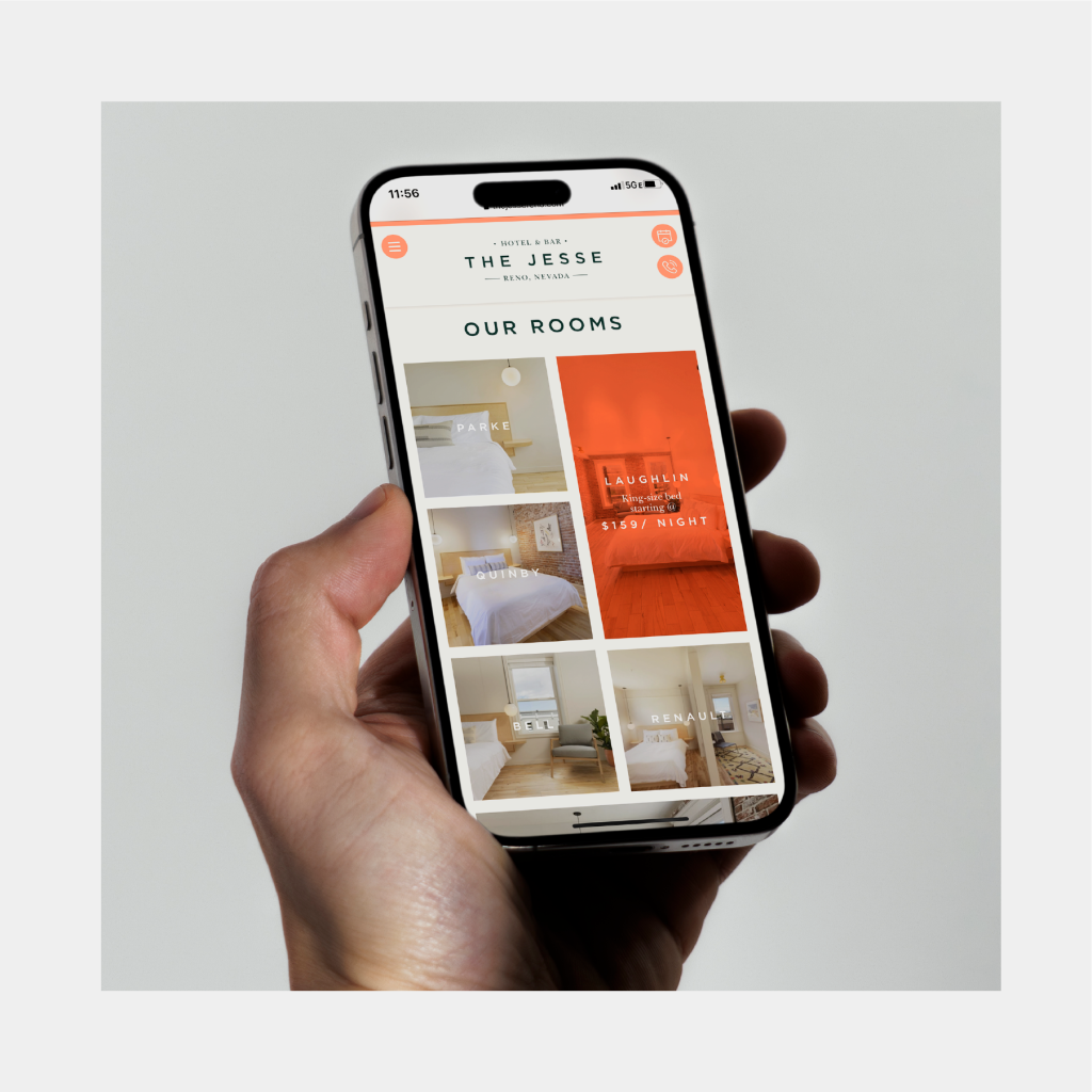 The Jesse Hotel and Bar, Branding, Website